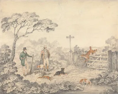 Retrieving a Rabbit by Edwin Gill — digital art print download