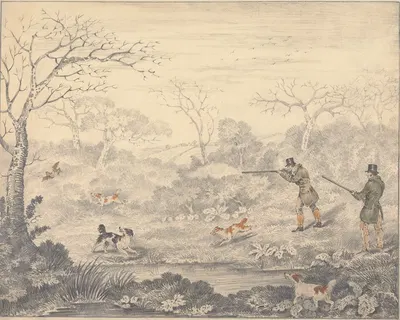 Woodcock Shooting by Edwin Gill — digital art print download