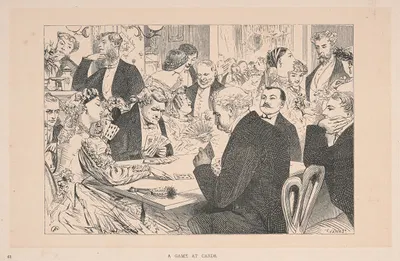 A Game at Cards by Florence Claxton — digital art print download