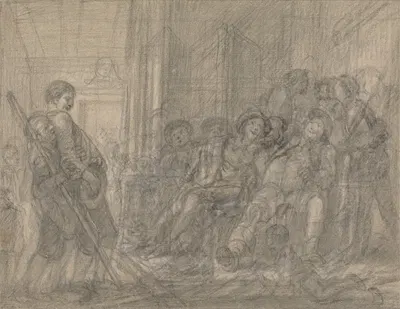 Falstaff Inspecting the Recruits by Фрэнсис Хейман — digital art print download