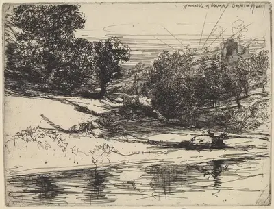 Ньюкасл в Эмлине by Фрэнсис Сеймур Хейден, 1864 — digital art print download