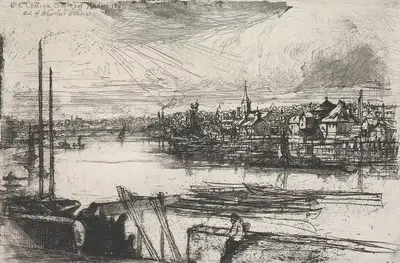 Из окна Уистлера by Фрэнсис Сеймур Хейден, 1863 — digital art print download