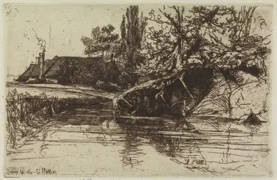 Дом на рву by Фрэнсис Сеймур Хейден, 1865 — digital art print download