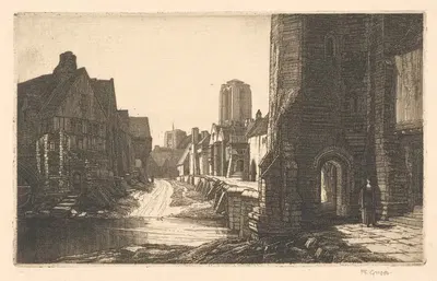 Переправа by Фредерик Ландсиир Маур Григгс, 1915 — digital art print download