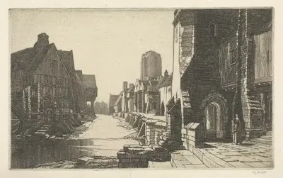 Переправа by Фредерик Ландсиир Маур Григгс, 1915 — digital art print download