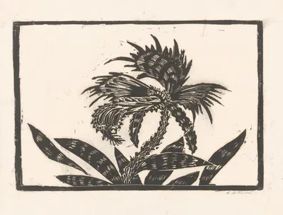 Plant met bloem by Janus de Winter — digital art print download