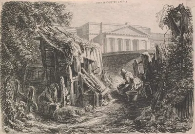 Part of Chester Castle, 1816 by George Cuitt the Elder, 1816 — digital art print download