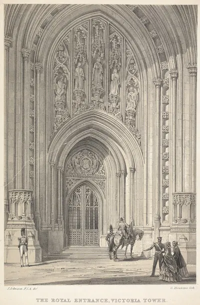 The Royal Entrance, Victoria Tower by Джордж Хокинс — digital art print download