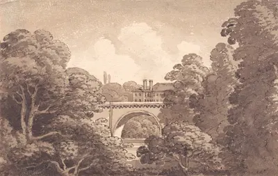 View of a Bridge by Джордж Хериот, 1819 — digital art print download