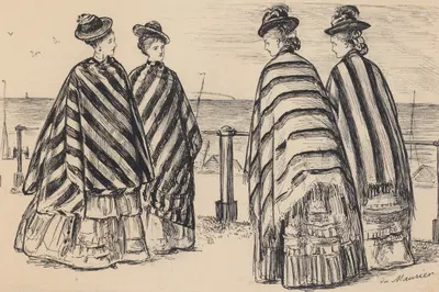 Women and their Garments Artistically Described by Джордж Дю Мориэ, 1874 — digital art print download
