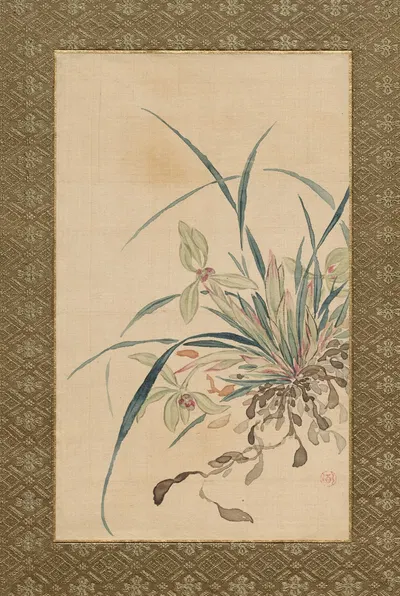 Flowers and Grasses Pl.2 by Цубаки Чинзан, 1841 — digital art print download