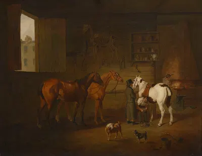 The Blacksmith's Shop by Генри Бернард Шалон — digital art print download