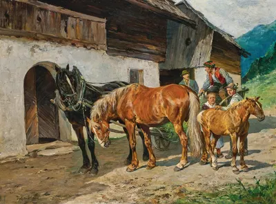 Lungauer Gespann by Юлий фон Блаас — digital art print download