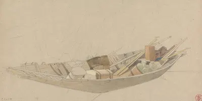 A Laden Boat by Гарри Джон Джонсон — digital art print download
