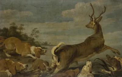 Stag Hunt by Paul de Vos — digital art print download