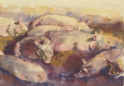 Pigsty by Филипп Франк, 1934 — digital art print download