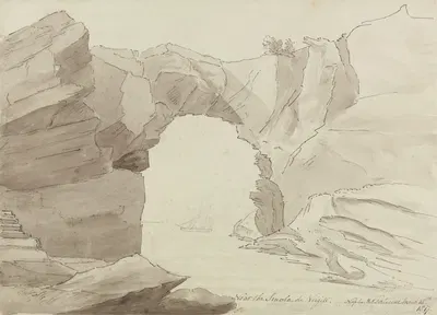 Near the Scuola de Virgilio by Henrietta Anne Fortescue, 1817 — digital art print download