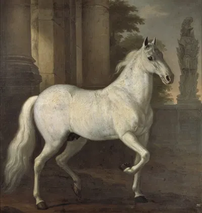 Karl XI's livhäst Brilliant by Давид Клёкер Эренштраль, 1680 — digital art print download