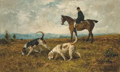 On the scent by Джон Эмс, 1895 — digital art print download