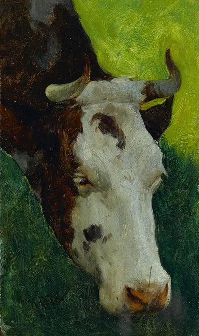 Study of a cow by Марк-Орел де Фуа Сюзор-Коте — digital art print download