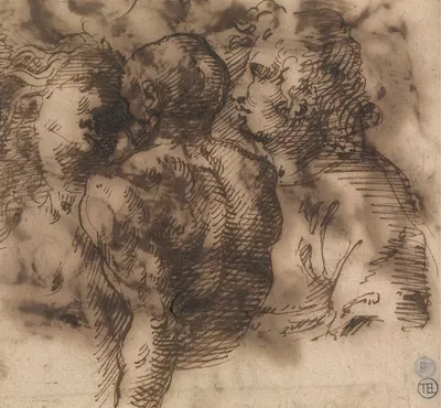Three Half-Length Figures by Inigo Jones — digital art print download
