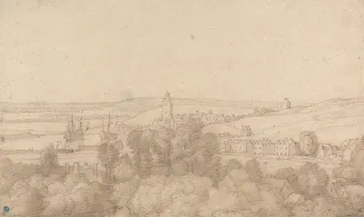 A View of Chatham from the West by Jacob Esselens — digital art print download