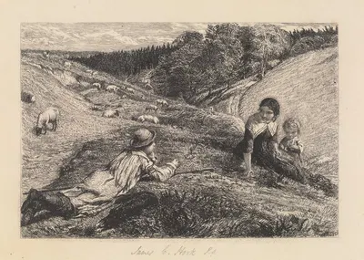 Colin, Thou Kens't the Southerne Shepheard's Boye by James Clarke Hook — digital art print download