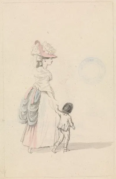 Woman and Child by Джеймс Робертс — digital art print download