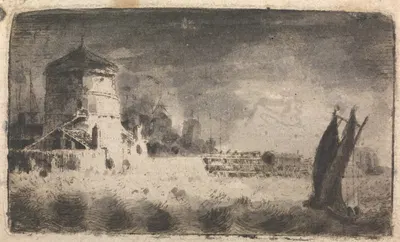 Old Tower, Leith by John Clerk of Eldin — digital art print download
