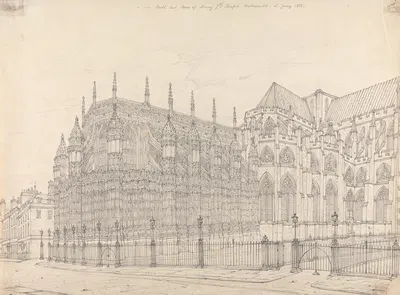 North East View of Henry VII Chapel Westminster by Джон Кони, 1813 — digital art print download
