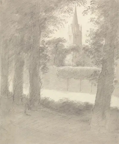 Christ Church, Oxford by Джон Мальшер — digital art print download