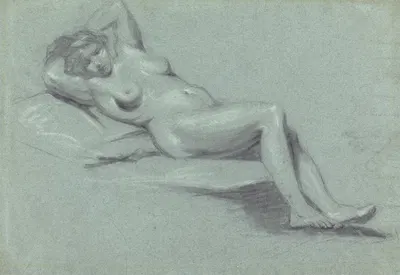 Reclining Female Nude by Джон Опий, 1793 — digital art print download