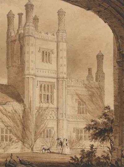 The Tower of the Manor House, East Barsham, Norfolk by Джозеф Нэш — digital art print download