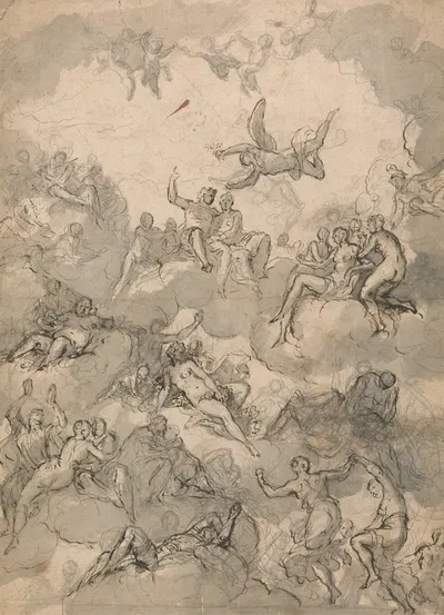 Design for a Decoration at Chatsworth by Louis Laguerre — digital art print download