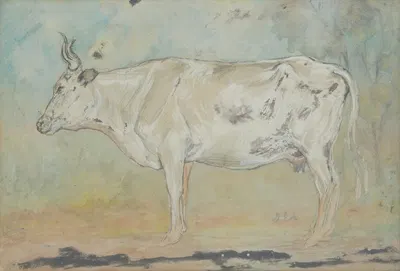 Biela krava by Лайош Деак-Эбнер, 1905 – 1910 — digital art print download