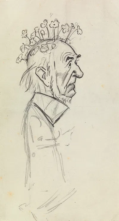 Caricature Portrait of Gladstone by Philip William May — digital art print download