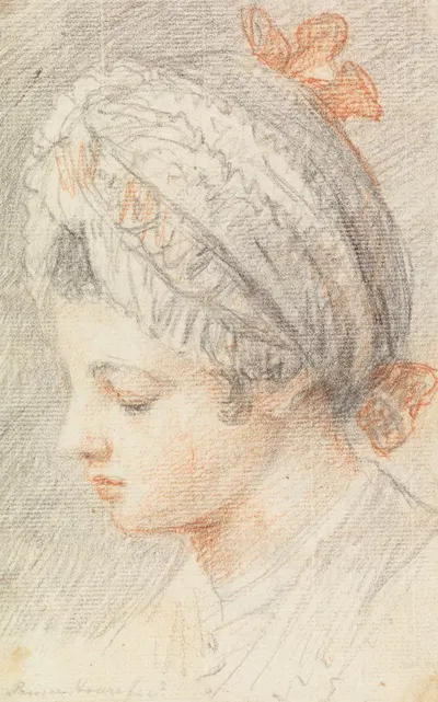 Head of a Young Girl by Prince Hoare, 1780 — digital art print download