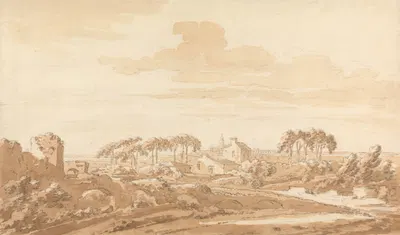 Italian Landscape by Richard Cooper the Elder — digital art print download