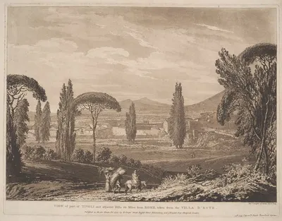 View of Part of Tivoli and Adjacent Hills by Richard Cooper the Elder — digital art print download