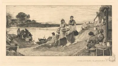 The Ferry Inn by Роберт Уокер Макбет, 1881 — digital art print download