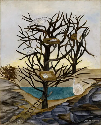 Waterbirds Nesting by Жозефина Джой — digital art print download