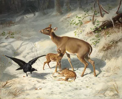 Maternal Solicitude by Артур Фицвильям Тейт, 1873 — digital art print download