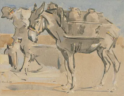 The Water Carrier by Joseph Crawhall — digital art print download