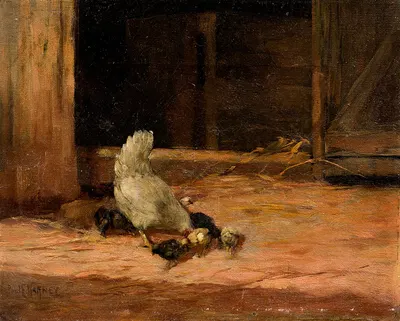Feeding Time by Пол Е. Харни, c.1910 — digital art print download