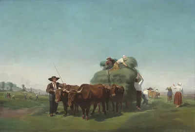 La fenaison en Auvergne by Артур Онслоу — digital art print download