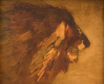 Tête de lion by Анри Делёрмо — digital art print download