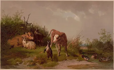 Kid's playground by Уильям Харринг, 1867 — digital art print download