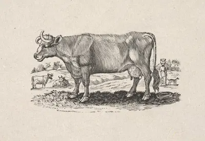 The Holstein, or Dutch breed by Александр Андерсон — digital art print download