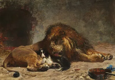Ein Herz und eine Seele by Paul Friedrich Meyerheim, 1887 — digital art print download