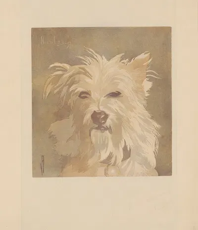Nicolas ; (Tête de chien) by Amédée Joyau, 1897 — digital art print download